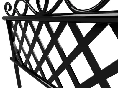 Metal barrier for garden 3D model