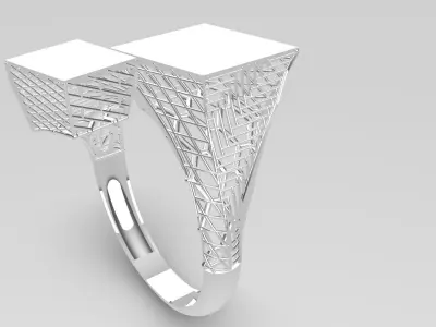 Gold spiral ring Free 3D print model