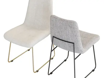 Crate and Barrel Naomi Dining Chair 3D model