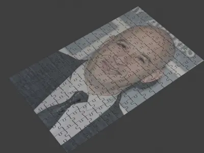 Vin Diesel Puzzle Low-poly 3D model