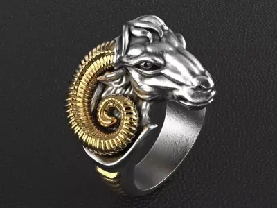 Aries ring 3D print model