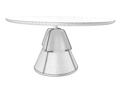 DS 615 Elliptical Dining Table 3D model