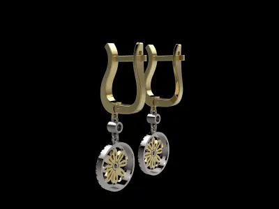 EARRINGS J 999 3D print model