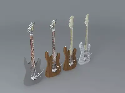 Kramer focus 6000 guitar Free 3D model