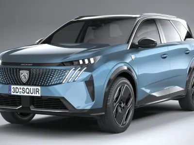 Peugeot E-5008 2025 3D model