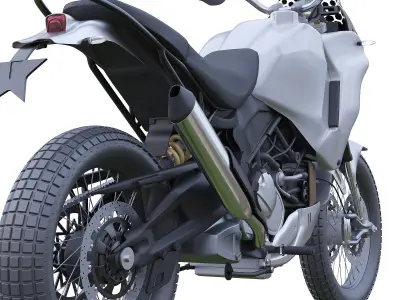 Dugatti motorcycle 3D model