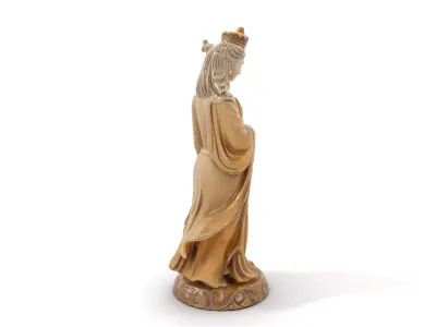 Golden Regal Statue model pack Low-poly 3D model