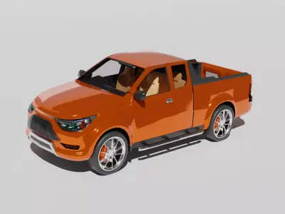 double cabin car  3D model
