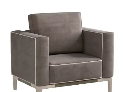  Scott armchair Low-poly 3D model
