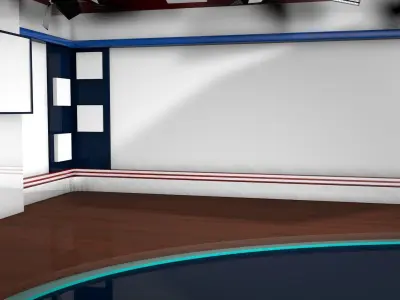 Virtual Studio 001 - News Studio 3D model