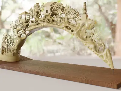 Elephant Tusk Ivory 3D model