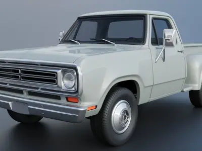 Dodge Pickup D100 1972 3D print model