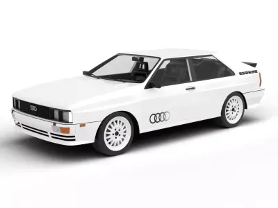 Audi Quattro UR 1980 3d model 3D model
