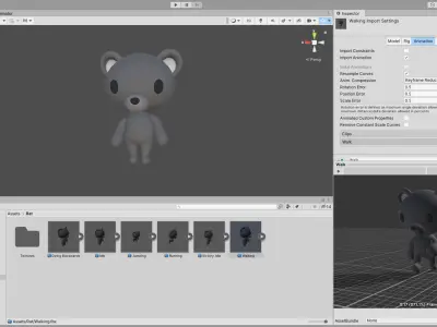 Little Rat Animated Cute 3D Models For Games And Animations Low-poly 3D model