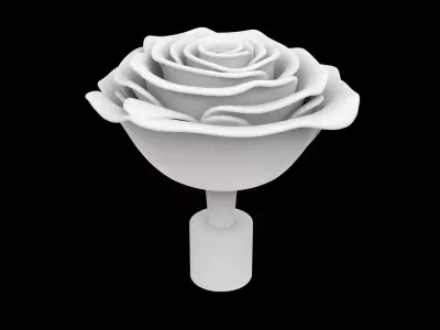 Rose Flower 3D Print Model 3D print model