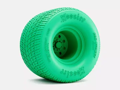 15x15 Weld Draglite Wheel Hoosier Pro Street Tire 3D print model