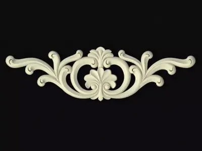 Central decor ornament for furniture 3D model 531