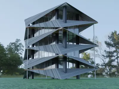 Futuristic Architecture 3D model