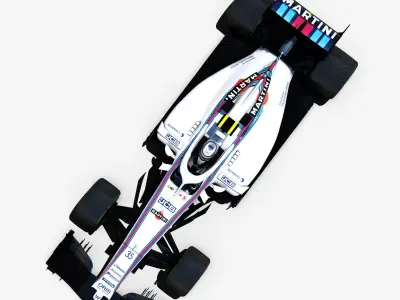 Williams FW41 Low-poly 3D model