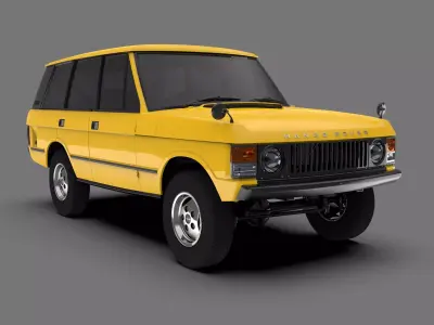 Land Rover Range Rover Classic 1986 Vintage Off-Road SUV 3D model