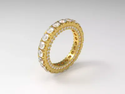 The Eternity jewelry stl 3d Ring model rr0015 3D print model