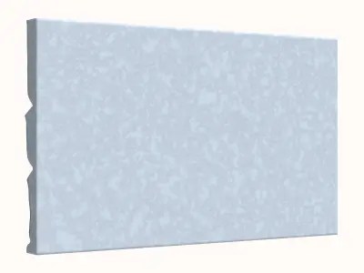 Weathered Granite Cobble Wall 3D model