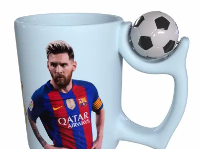 Football cup 3D model