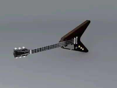 Gibson Albert King guitar Free 3D model
