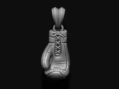 boxing gloves pendant 3D print model