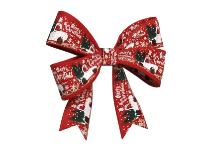 Christmas Bow Ribbon 88 Low-poly 3D model