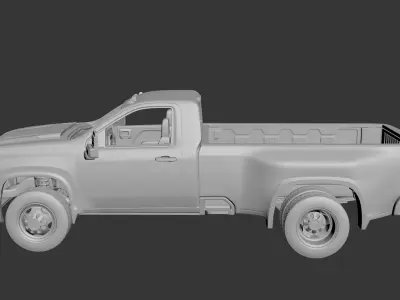 Chevrolet Silverado 3500 Regular Cab 2022 3D print model