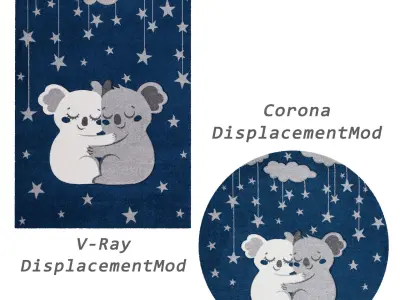 4 in 1 Rug Collection No 23 Low-poly 3D model