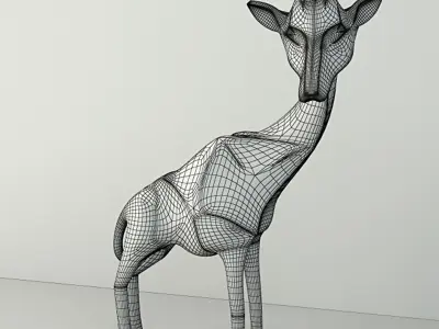 Giovanni Giraffe Ornament by ZARA HOME 3D model