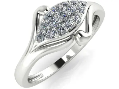 light weight gold diamond rings-C111116SKCH2026021-wt-0-5 3D print model