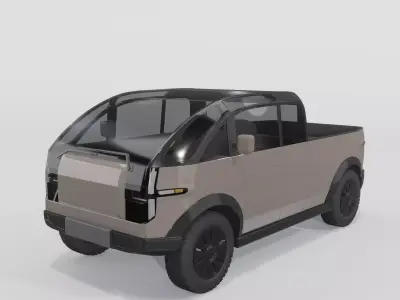 Canoo Pickup Brown 3D model