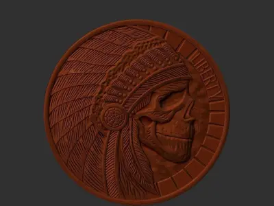 indian skull 3D print model