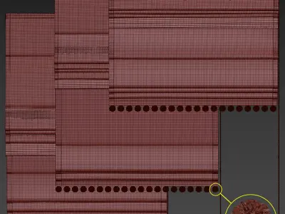 Roman Curtain 58 3D model