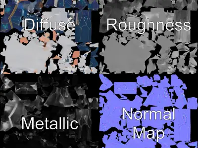 Star Guardian Cosmic Defender D Character Model Low-poly 3D model