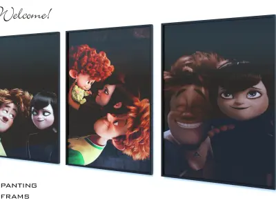 frame disney carton 3D model