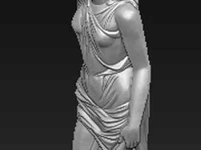 Corbel Decorative Woman 3D model 3D model