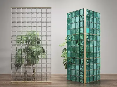 Glass bricks 3D model