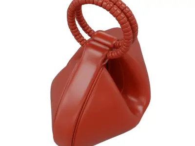 Night Shade Leather Medium Cleo HandBag Low-poly 3D model