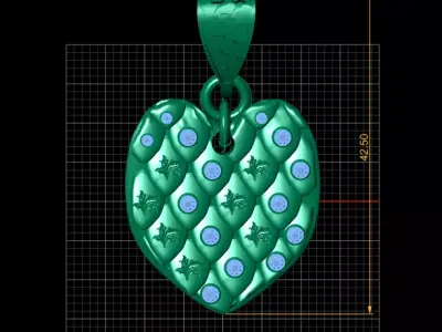 Moissanite Pendant 3D print model