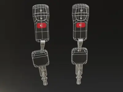 Car Key Low-poly 3D model