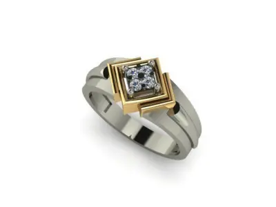 man daimond ring 3D print model