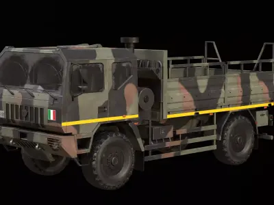 Iveco ACTL Game ready Low-poly 3D model