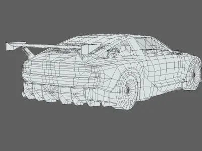Hyundai N Vision 74 Low-poly 3D model from CGTrader