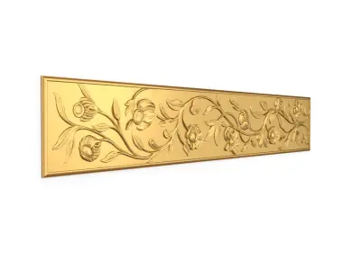 Classic decor ornament carved 25  3D model