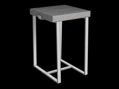 Ice Square Side Table 3D model