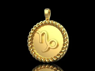 Zodiac sign Capricorn Model 859 3D print model